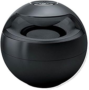 COTTEE LED Color Changing Ball Lights Wireless Mini Bluetooth Speaker with Microphone, Bass Effect and Sound for MP3 Players, Smart Phones, Pads, Laptops and Many Other Devices (Black)