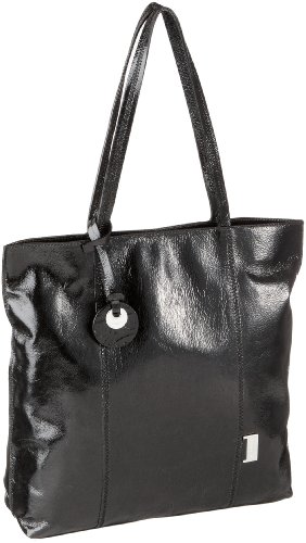 Nannini Preppy Gloss 95264, Damen Umh&auml;ngetasche, schwarz, (nero), 32x33x8