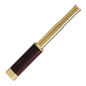 Opticron Antique 15x30 Brass and Leather Pocket Telescope