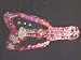 Ornate Beaded Sequined Guitar Evening Bag Guitar Purse Pink Sequined Small Handbag