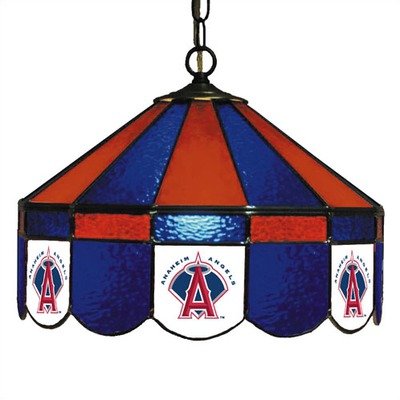 Los Angeles Angels of Anaheim Stained Glass Pub Light Style: Swag