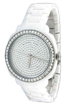 MICHAEL Michael Kors #MK5211 Women's White Acrylic Crystal Dial Watch