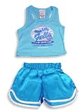 Private Label Sleepwear - Girls 2-Piece Pajama Set, Turquoise