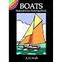 Boats Stained Glass Coloring Book (Dover Little Activity Books)