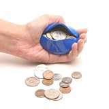 Old Fashioned Squeeze Coin Purse - Change Holder - Blue