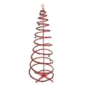 100 Lt Spiral Tinsel Tree - Red (6')