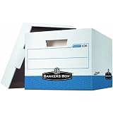 Bankers Box Presto Heavy-Duty Storage Boxes, Letter/Legal, 12 Pack (0063601)