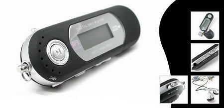 Childrens Toyshop  Electronics : TeckNet 7 Colours LED 1G MP3 Player With Build-in FM  & Voice Recorder(Black)