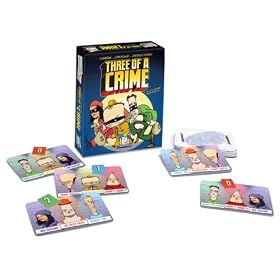 Three Of A Crime Card Game by Ceaco
