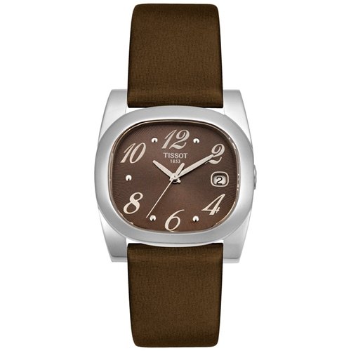 Tissot Women's T0093101729700 T-Moment Brown Fabric Watch