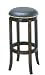 Kitchen & Housewares : 24"H Neilhead Black Leather Swilvel Barstool in Espresso Solid Wood Finish