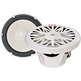 PYLE PLMRW12 12-Inch 600 Watt White 4 Ohm Marine Subwoofer