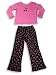 Anita G - Girls Long Sleeved Pant Set, Black, Pink