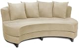 Avenue Six Roundabout Oval Lounger Textured, Cream