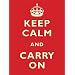 Keep Calm and Carry On Large Steel Metal Sign 30 x 40cms