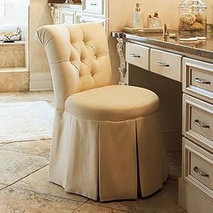 Sandra Vanity Stool - Green - Frontgate