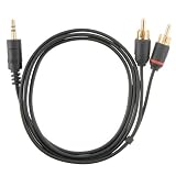 Audio Stereo Cable for Apple iPod and Microsoft Zune, Black