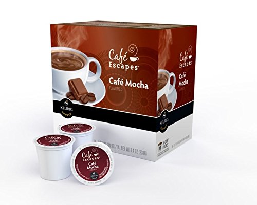Cafe Escapes Cafe Mocha K-Cups for Keurig Brewers, 16 pack