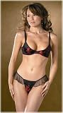Escante Women's Corset Bra and Coat Set