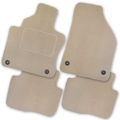 AfC BM22047 Passform Royal Premium Fussmatten beige f�r BMW Mini Mini One Cooper CooperS Clubman Typ R55 ( 4 teilig ) Baujahr ab 2007 / mit Universal Befestigung in der Fahrermatte