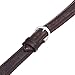 Timex Men's Q7B825 Leather Padded Crocodile Grain 18mm Brown Replacement Watchband
