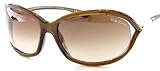 New Tom Ford Jennifer Sunglasses TF 8 692 TF8 Dark Brown Frame Gradient Brown Shades Size: 61-16-120