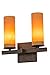 Meyda Tiffany 170140 12 in. Dante 2 Light Wall Sconce44; Black