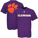adidas Clemson Tigers Purple Prime Time T-shirt