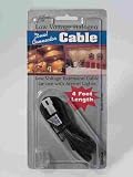 Low Voltage Halogen Dual Connector Cable, 4'