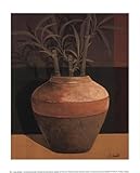 IMAGE OF Lucky Bamboo I MUSEUM WRAP CANVAS Print With Added Heavy BRUSHSTROKES Emmanuel Cometa 10x12