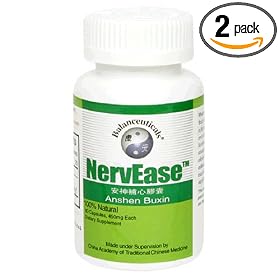 Balanceuticals NervEase Dietary Supplement Capsules, 500mg, 60-Count Bottles (Pack of 2)