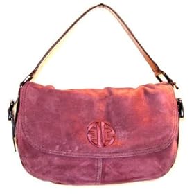 Antonio Melani Scottsdale Berry Suede Leather Handbag