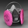 3M Half Facepiece Respirator Assembly 6291/07002(AAD), Medium, with 3M Particulate Filters 2091/07000(AAD), P100 [PRICE is per BAG]
