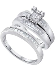 0.65CTW DIAMOND INVISIBLE TRIO SET