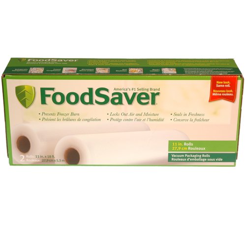 Tilia FoodSaver 11 inch vacuum sealer roll, 2 PACK.