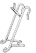 Replacement Bracket for Wald 133 / 114 Bicycle Baskets, White
