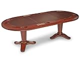 SEVEN Game Tables S108H 8-Foot EIGHT Hold-'em Table (Mahogany / Tobacco)