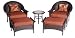 Bond 64168 Laguna 5-Piece Wicker Casual Bistro Patio Furniture Set