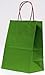 Premier Packaging 15 Count Pinstripe Shopper Gift Bag, 8.25 by 10.5-Inch, Bright Green