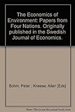 The economics of environment : papers from four nations