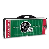 Exclusive By Picnictime Portable Picnic Table Is A Compact Fold-Out Table With Bench Seats/Black-Atlanta Falcons (Digital Print)