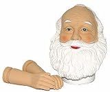Vinyl Santa Claus Head & Hands Sets for Doll Making and Holiday Crafting (Package of 6 Sets)