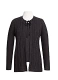 Long Cable Textured Jacket with Removeable Tie