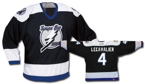 Buy LECAVALIER #4 Tampa Bay Lightning CCM 550 Series Replica NHL Hockey Jersey (NHLPA Certified Custom...