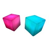 PK Green Colour Changing LED Cube Shaped Night Light Lamp