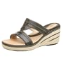 Clarks Artisan Women's Burma Wedge Sandal,Black,10 M