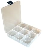 Paylak CTNB086 Impact Resistant Storage Box with Divider Tray and Clear 9 Round Container