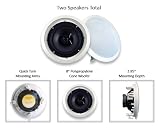Acoustic Audio SP8c-2PKG (2) 300 Watt In-Wall/Ceiling Home Speakers