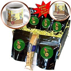 Londons Times Funny Music Cartoons - Trouble Brewing At The Hardware Store - Coffee Gift Baskets - Coffee Gift Basket