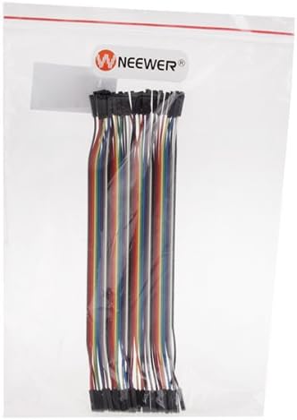 Neewer® 8 Inch/20 Cm 40pcs Jumper Wire Color Test Cable 1p-1p Pin Connector Female to Female